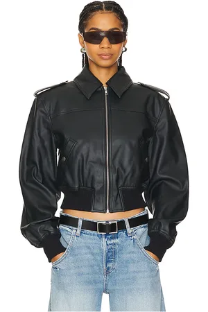 Lovers And Friends JACKE DYLAN FAUX LEATHER BOMBER in . Size M, S, XXS.
