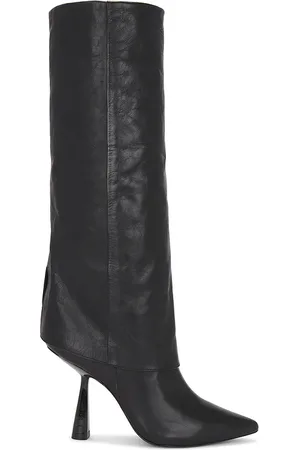 BLACK SUEDE STUDIO BOOT MARTINE in . Size 7.5, 9.5.