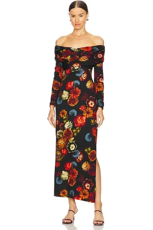 Cara Cara MAXIKLEID MIRANA in Orange,Black. Size XS, XXS.