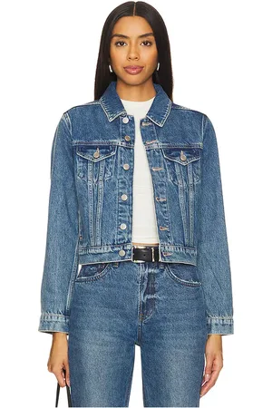 GOOD AMERICAN KURZE JEANSJACKE in . Size XXXL/3X, XXXXL/4X.