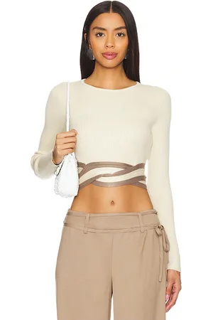 SOVERE LONGSLEEVE IN CROPPED-FORM in . Size M, S, XL/1X, XS.