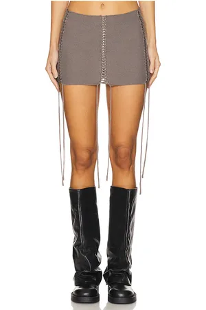 Jaded London MINIROCK AUS STRICK MIT SCHNÜRUNG EXTREME in . Size M, XS.