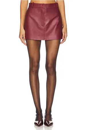 AEXAE MINIROCK AUS LEDER in . Size XS, XXS.