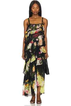 Camilla SPITZENKLEID MIT STUFEN ASYMMETRIC in . Size XS.