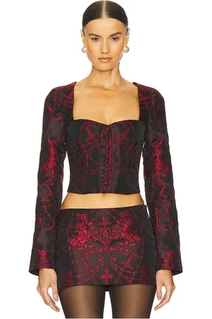 LOBA BUSTIER ALICE in Black,Red. Size XS, XXS.
