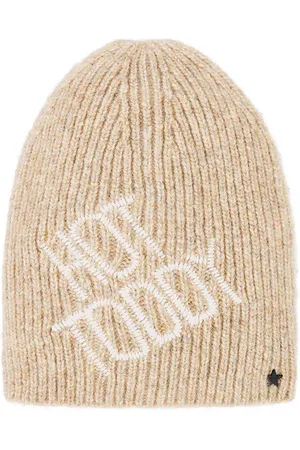 JOCELYN Rib Knit Hat With Embroidery in .