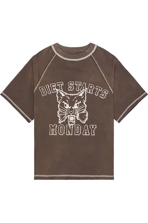 Diet Starts Monday SHIRT WILDCAT RAGLAN in . Size M, S, XL/1X.