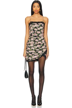 For Love & Lemons MINIKLEID FALLEN ROSE PRINT in . Size M, S, XL, XS.