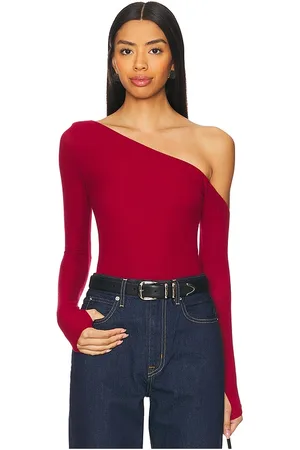 Michael Lauren OBERTEIL MAGDALENO ASYMMETRICAL FITTED COLD SHOULDER LONG SLEEVE in . Size M, S, XL, XS.