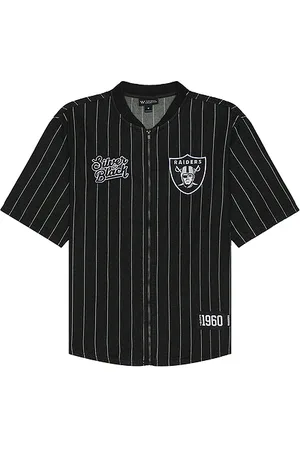 THE WILD COLLECTIVE TRIKOT-SHIRT MIT REISSVERSCHLUSS VORN RAIDERS in . Size M, XL/1X.