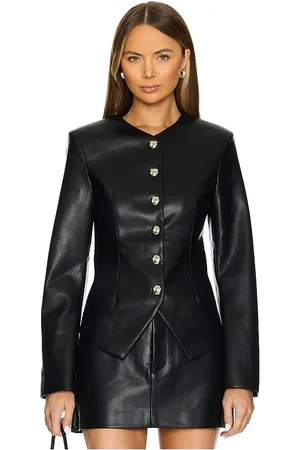 SER.O.YA JACKE AUS LEDERIMITAT GLORIA in . Size S, XS.
