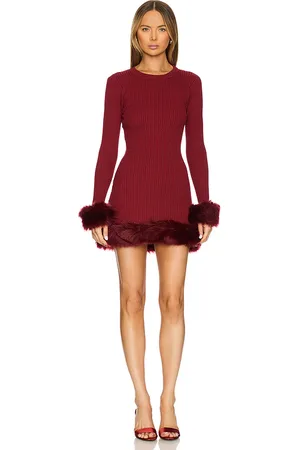 Show Me Your Mumu KLEID MIT WEBPELZ FRAN in . Size M, S, XS.