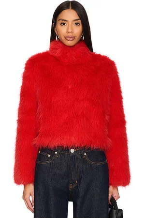 Adrienne Landau JACKE FAUX FOX FUR in . Size M, S.
