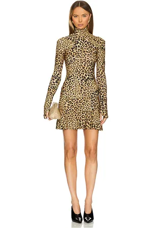 Norma Kamali LANGÄRMELIGES MINIKLEID MIT STEHKRAGEN & FISHTAIL-SAUM in . Size M, S, XL, XS.