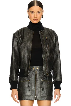 Isabel Marant BOMBERJACKE AUS LEDERIMITAT CRISLEY in . Size 36/4, 38/6, 40/8.
