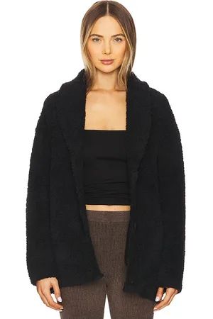 Barefoot Dreams JACKE COZYCHIC SHEARLING BUTTONED JACKET in . Size M, S, XL, XS.