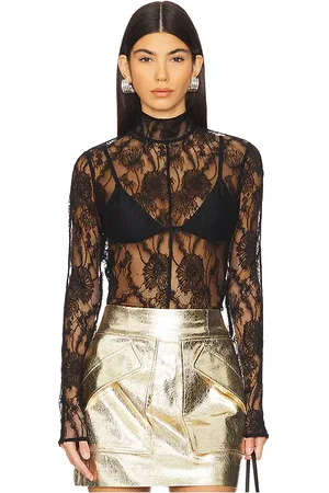 AKNVAS TRANSPARENTES OBERTEIL AUS SPITZE MAGDALENE in . Size M, XS.