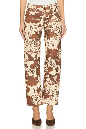 Free People HOSE MIT WEITEM BEIN UND PRINT RISK TAKER in . Size 25, 26, 28.