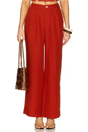 ONIA HOSE MIT FALTEN AIR LINEN in . Size 2, 4, 6.
