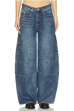 ONE TEASPOON BARREL-JEANS MIT MITTELHOHEM BUND in . Size 26, 27, 28, 33, 34.