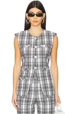 VERONICA BEARD TOP TAMARA in Black,White. Size 10, 2, 4, 6, 8.