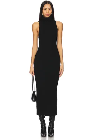 ENZA COSTA Rib Sleeveless Turtleneck Sweater Dress in . Size XL.