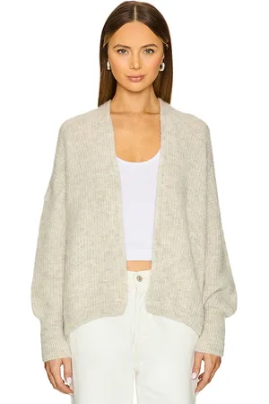 American Vintage CARDIGAN EAST in Light Grey, Ivory. Size M/L.