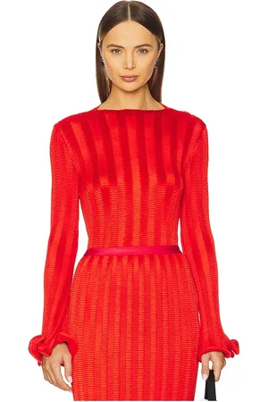 Simkhai TOP MIT SCHMALEM STEHKRAGEN CARYS in . Size 10, 2, 4, 6.