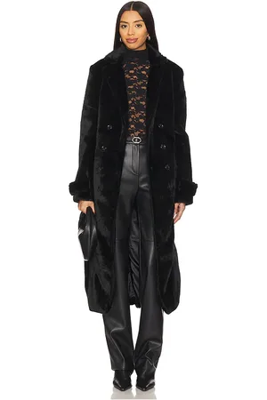 Bardot Faux Fur Trench Coat in . Size S, XL, XS.