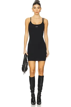 OFF-WHITE Off Stamp Rib Basic Tank Dress in . Size 40.