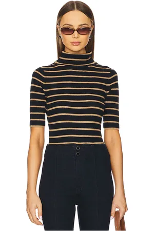 VERONICA BEARD ROLLKRAGENPULLOVER KURZARM KATRINA in . Size M, S.