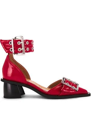 Ganni PUMPS FEMININE BUCKLE OPEN CUT in . Size 38, 39, 40, 41.