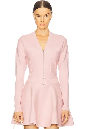 FLEUR DU MAL CARDIGAN IM BUSTIER-LOOK MIT REISSVERSCHLUSS in . Size XS.