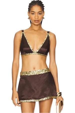 Asta Resort Celene Hand Beaded Bralette in . Size M.