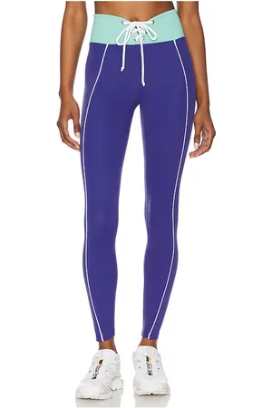 YEAR OF OURS LEGGINGS SPORT COLORBLOCK FOOTBALL in Blue,Teal. Size M, S, XL.