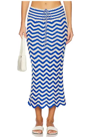 Agua Bendita X REVOLVE Mira Midi Skirt in . Size M, S, XL, XS, XXL.