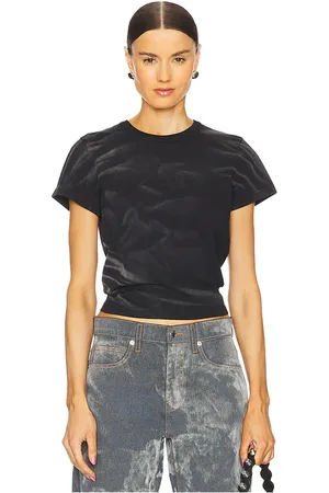 Alexander Wang Crease Wash Shrunken Jersey Tee Shirt in . Size S, XS.
