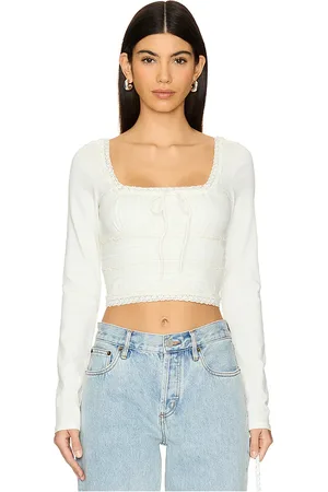 Free People Scarlet Smocked Long Sleeve in . Size M, S, XL, XS.