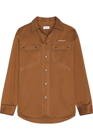OFF-WHITE OVERSHIRT STITCH MILIT in . Size 50, 52, 54.