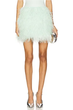 ALICE+OLIVIA ROCK CINA FEATHER in . Size 2, 4, 6, 8.