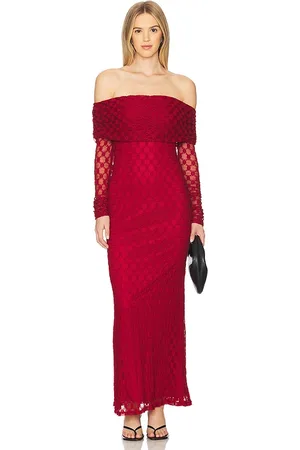 Bardot SCHULTERFREIES MAXIKLEID ADONI in . Size 12, 2, 4, 6, 8.