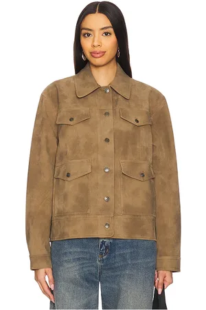 Free People JACKE AUS LEDERIMITAT NIGHT RANCH in . Size M, S, XL, XS.