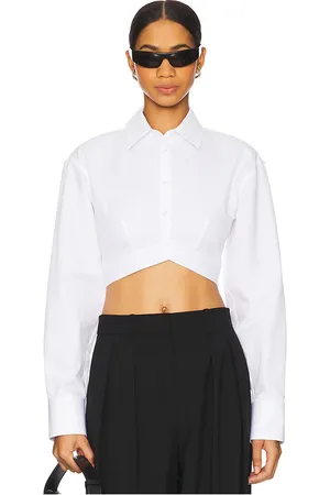 Alexander Wang GEKNÖPFTES HEMD IN CROPPED-LÄNGE in . Size 4, 8.