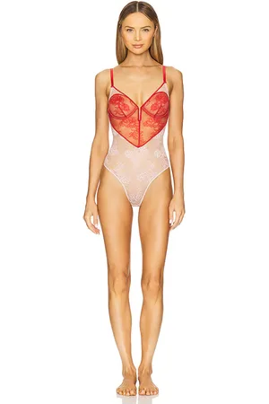FLEUR DU MAL BODY BOUQUET LACE HEART in . Size M, S, XS.
