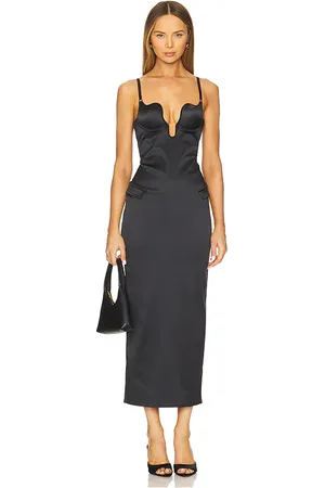 FLEUR DU MAL MAXIKLEID U-PLUNGE in . Size S.