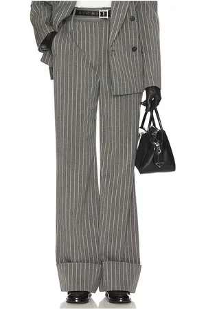 Helsa HOSEN PINSTRIPE HIGH WAIST CUFFED in . Size XS, XXS.