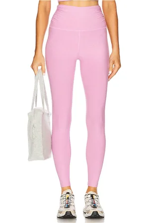 Beyond Yoga LEGGINGS SPACEDYE RAISE THE BARRE SHIRRED in . Size M, S, XL, XS.