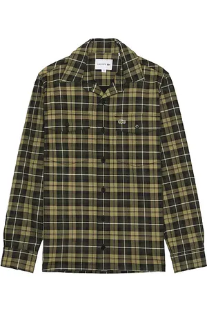 Lacoste FLANELL-SHIRT OVERSIZE in . Size M, S, XL/1X.