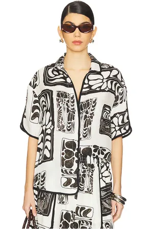 Sancia KURZÄRMELIGES OBERTEIL TOP in Black,White. Size XS.