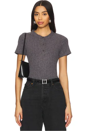 LnA Xander Rib Henley Tee in . Size S, XL, XS.
